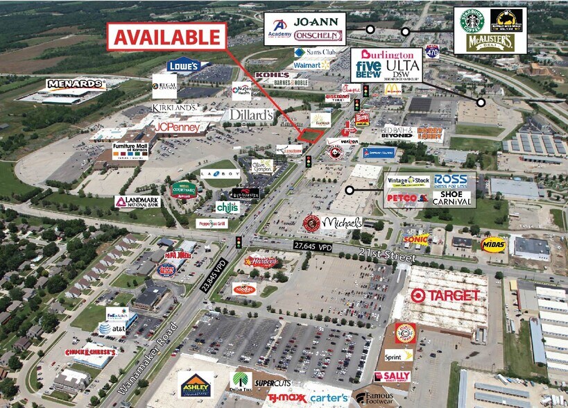 1915 SW Wanamaker Rd, Topeka, KS à louer - Aérien – Image 1 sur 1