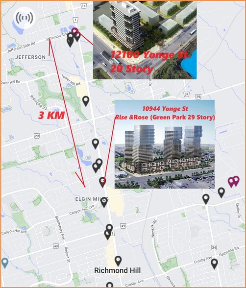 Yonge St, Richmond Hill, ON à vendre - Plan cadastral – Image 2 sur 10