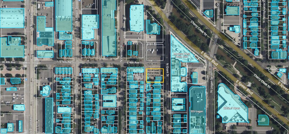 391 Grant St, Denver, CO à louer - Aérien – Image 1 sur 9
