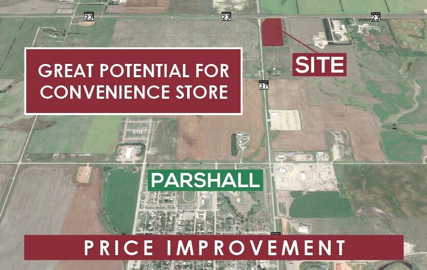 ND Highway 37 & ND Highway 23, Parshall, ND à vendre Photo de l’immeuble– Image 1 sur 4