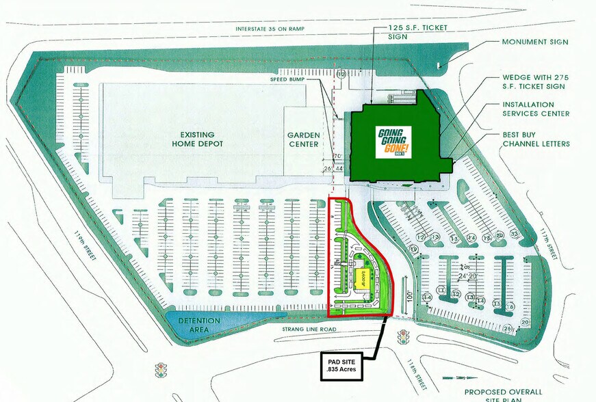 NEQ of 119th St, Olathe, KS à louer - Plan de site – Image 1 sur 3