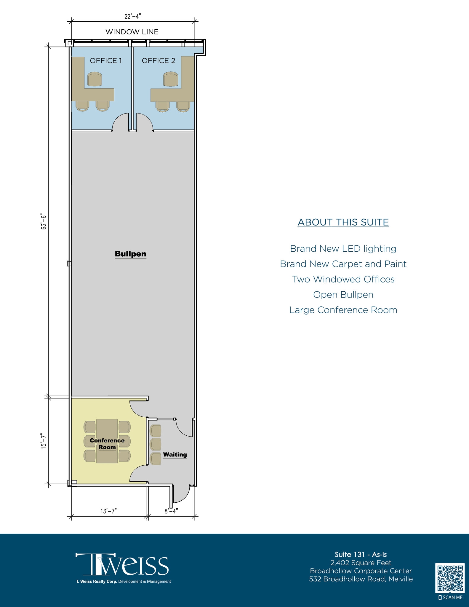 532 Broadhollow Rd, Melville, NY à louer Plan d’étage– Image 1 sur 2