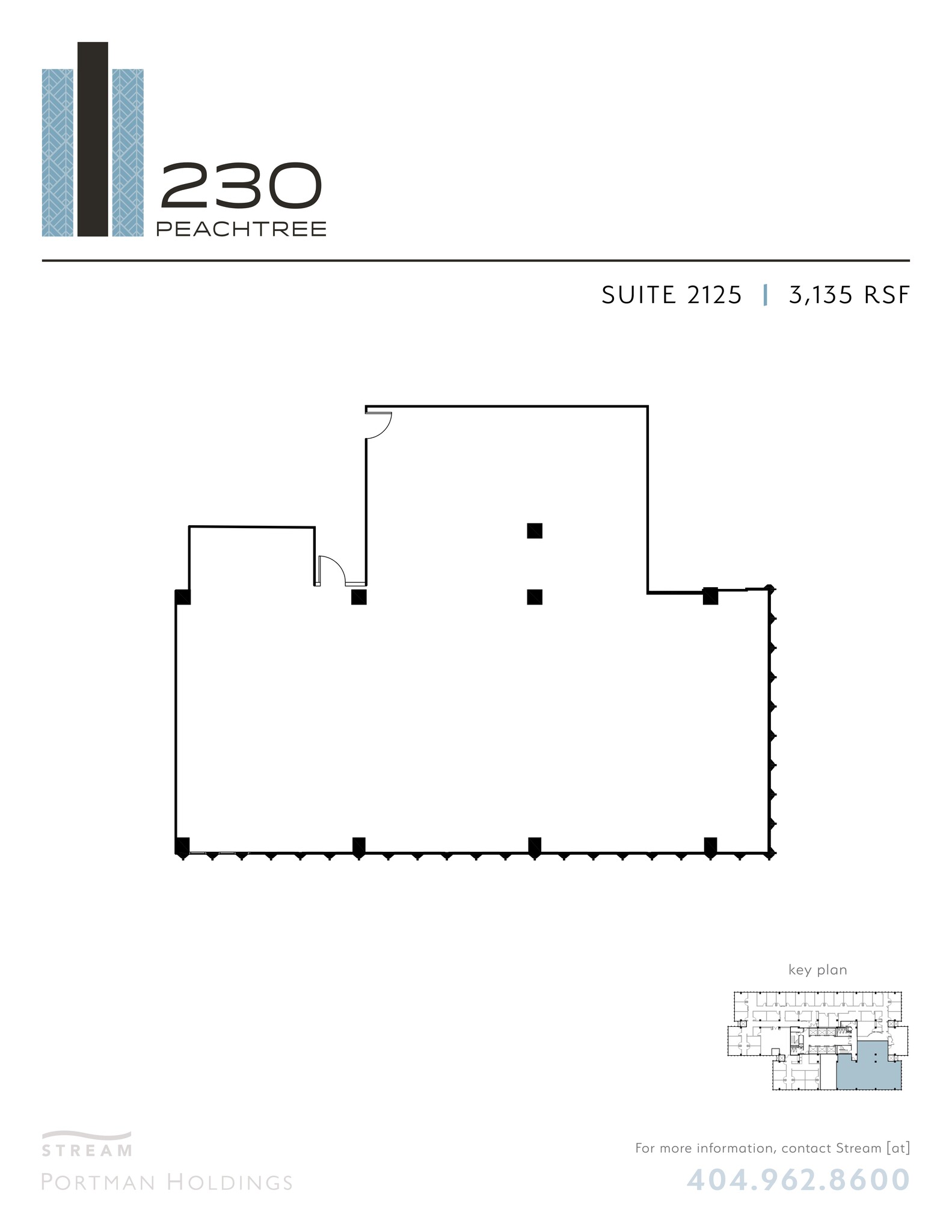 230 Peachtree St NW, Atlanta, GA à louer Plan de site– Image 1 sur 1