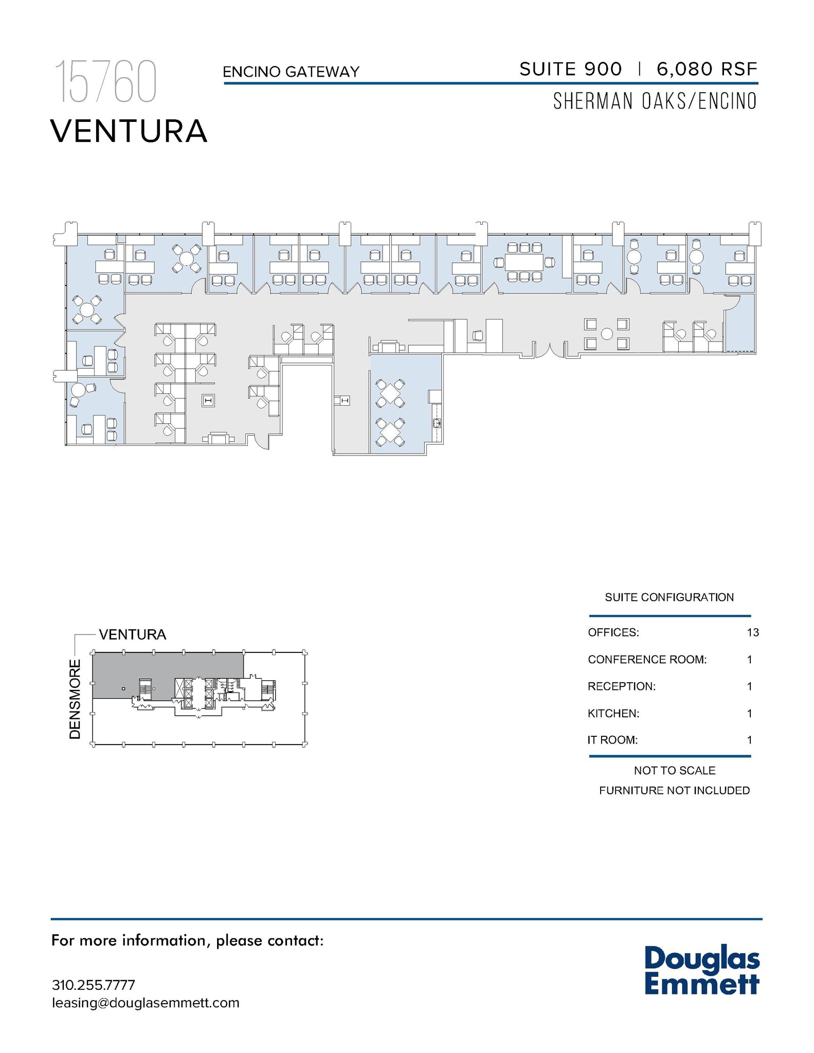 15760 Ventura Blvd, Encino, CA à louer Plan d’étage– Image 1 sur 1