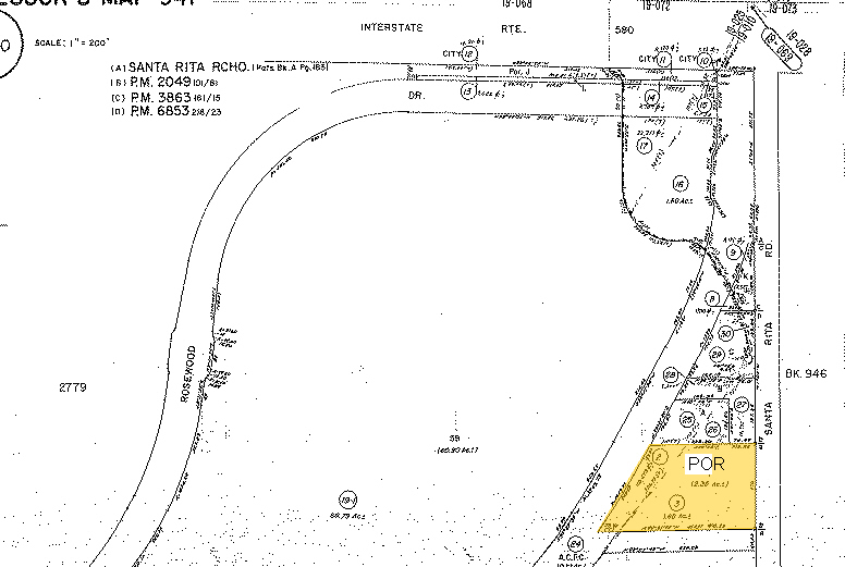 3687 Old Santa Rita Rd, Pleasanton, CA à vendre - Plan cadastral – Image 2 sur 6
