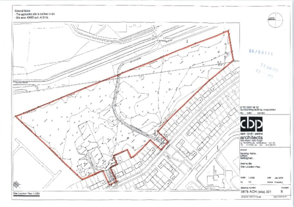 Terrain dans 82 Brooksby Lane, Nottingham à vendre - Plan de site – Image 2 sur 4