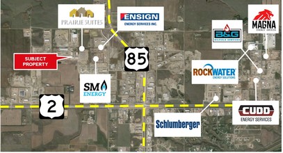 5051 Owan Industrial Park Dr, Williston, ND - VUE AÉRIENNE  vue de carte