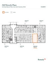 540 New Waverly Pl, Cary, NC à louer Plan d’étage– Image 1 sur 1