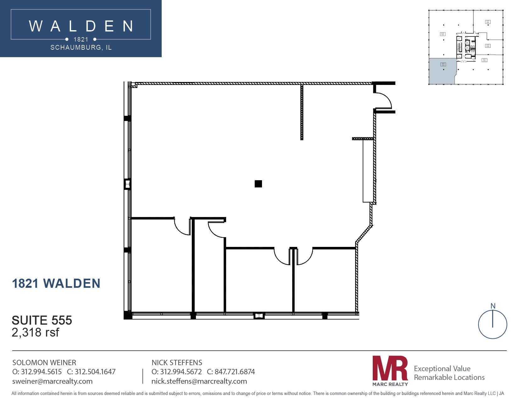 1821 Walden Office Sq, Schaumburg, IL à louer Plan d’étage– Image 1 sur 1