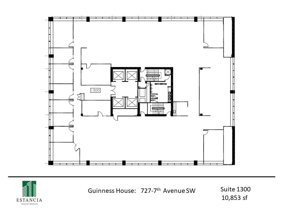 727 7th Ave SW, Calgary, AB à louer Plan d’étage– Image 1 sur 8