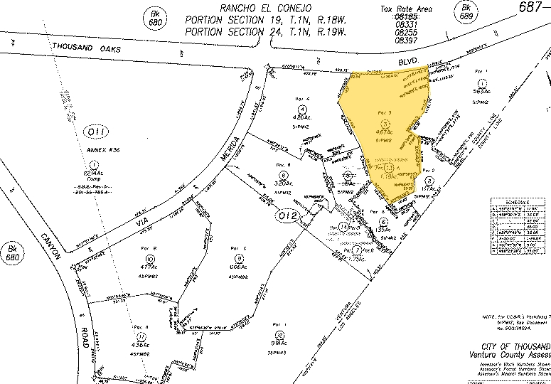 4580 E Thousand Oaks Blvd, Westlake Village, CA à louer - Plan cadastral – Image 2 sur 6