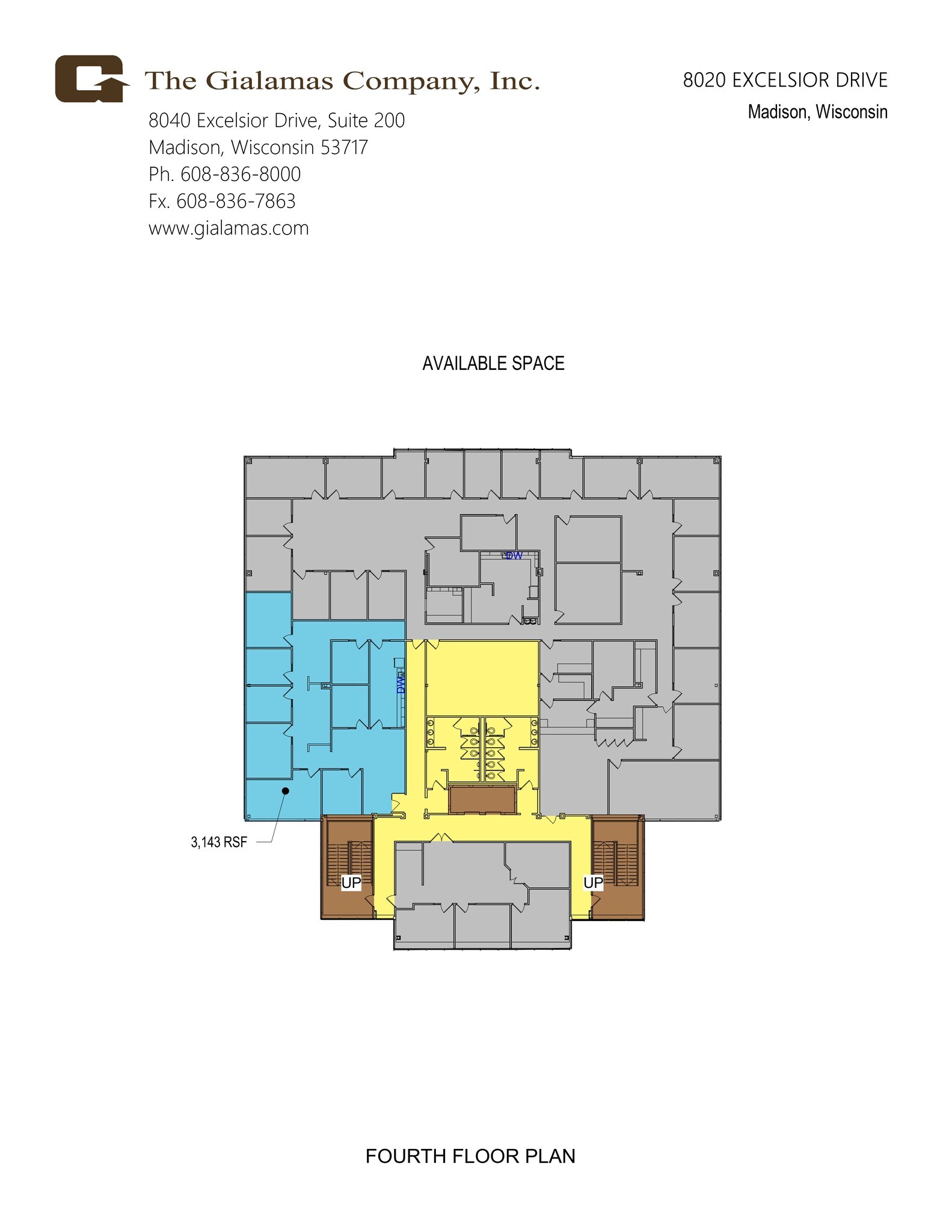 8020 excelsior Dr, Madison, WI à louer Plan de site– Image 1 sur 1