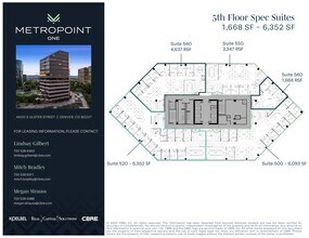 4600 S Ulster St, Denver, CO à louer Plan de site– Image 2 sur 3