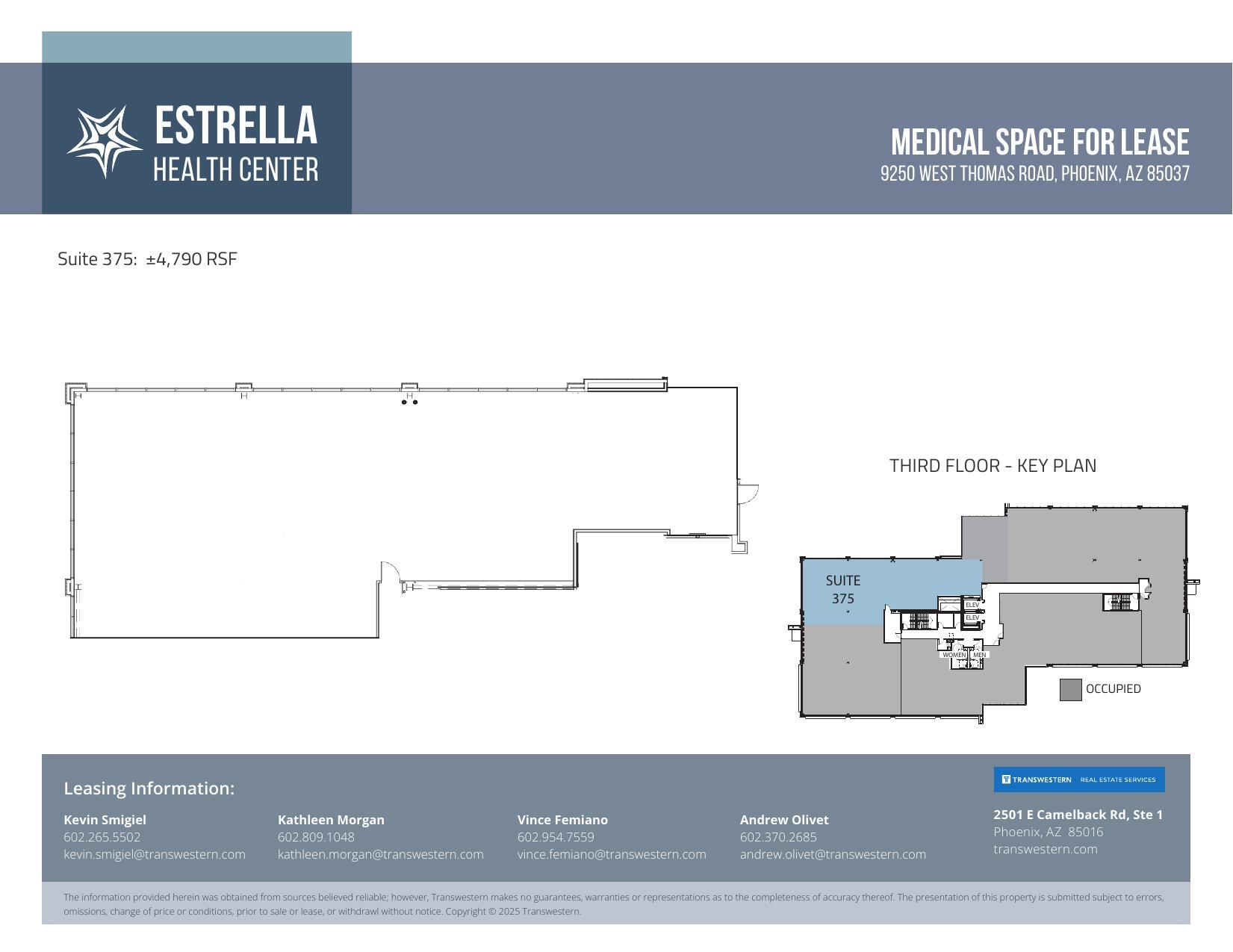 9250 W Thomas Rd, Phoenix, AZ à louer Plan d’étage– Image 1 sur 1