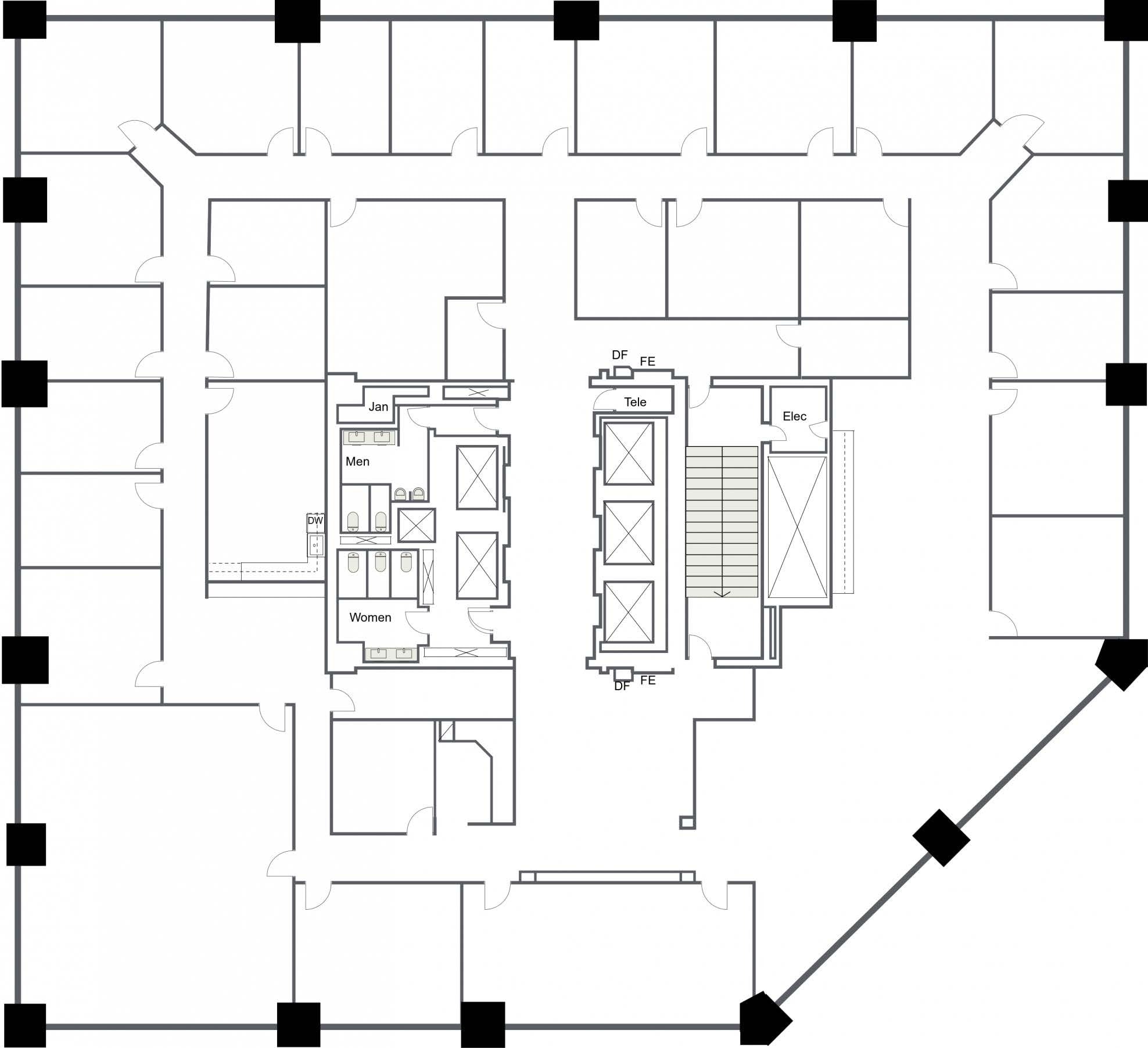 1801 Broadway, Denver, CO à louer Plan d’étage– Image 1 sur 1
