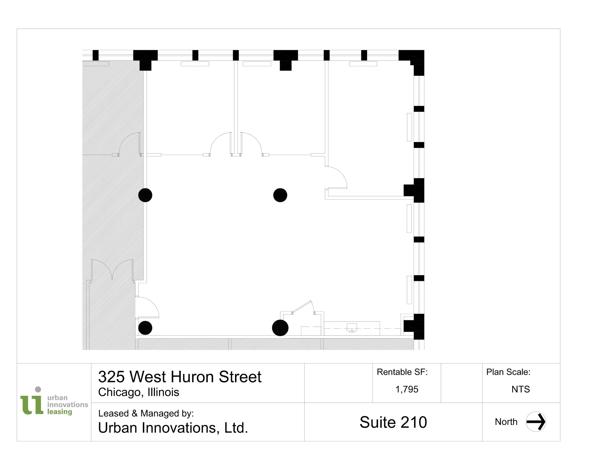 325 W Huron St, Chicago, IL à louer Plan d’étage– Image 1 sur 6