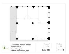 325 W Huron St, Chicago, IL à louer Plan d’étage– Image 1 sur 6