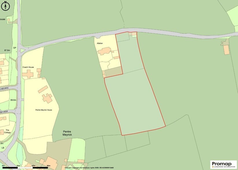 Pentre Meyrick, Cowbridge à vendre - Plan cadastral – Image 3 sur 3