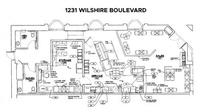 1229-1231 Wilshire Blvd, Santa Monica, CA à louer Plan d’étage– Image 2 sur 2