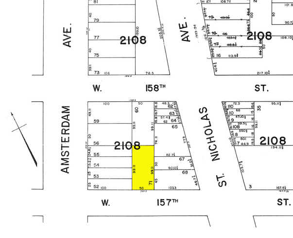 467 W 157th St, New York, NY à vendre - Plan cadastral – Image 2 sur 4
