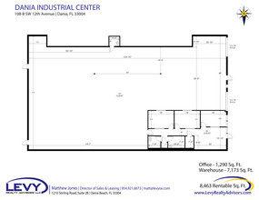 108-110 SW 12th Ave, Dania Beach, FL à louer Plan d’étage– Image 2 sur 16