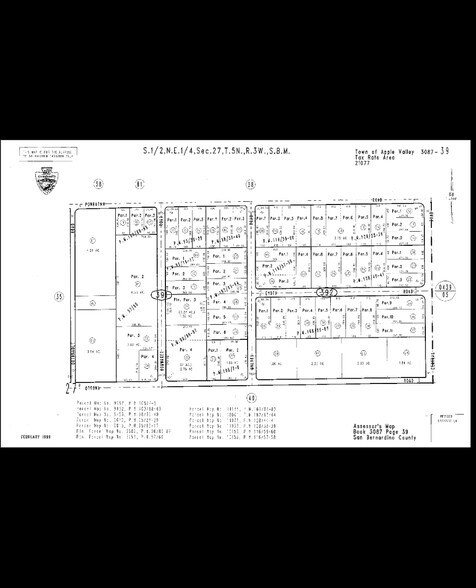 00 Central Road, Apple Valley, CA à vendre - Plan cadastral – Image 3 sur 3