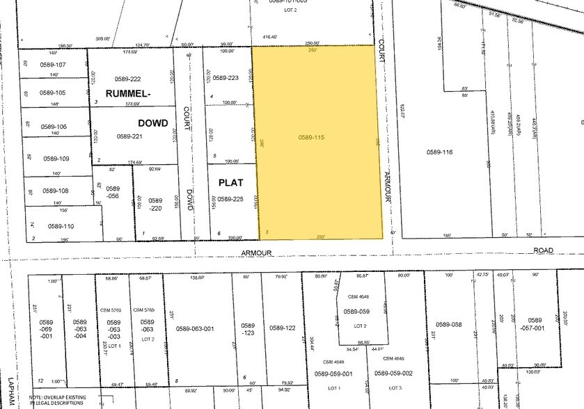 856 Armour Rd, Oconomowoc, WI à vendre - Plan cadastral – Image 2 sur 3