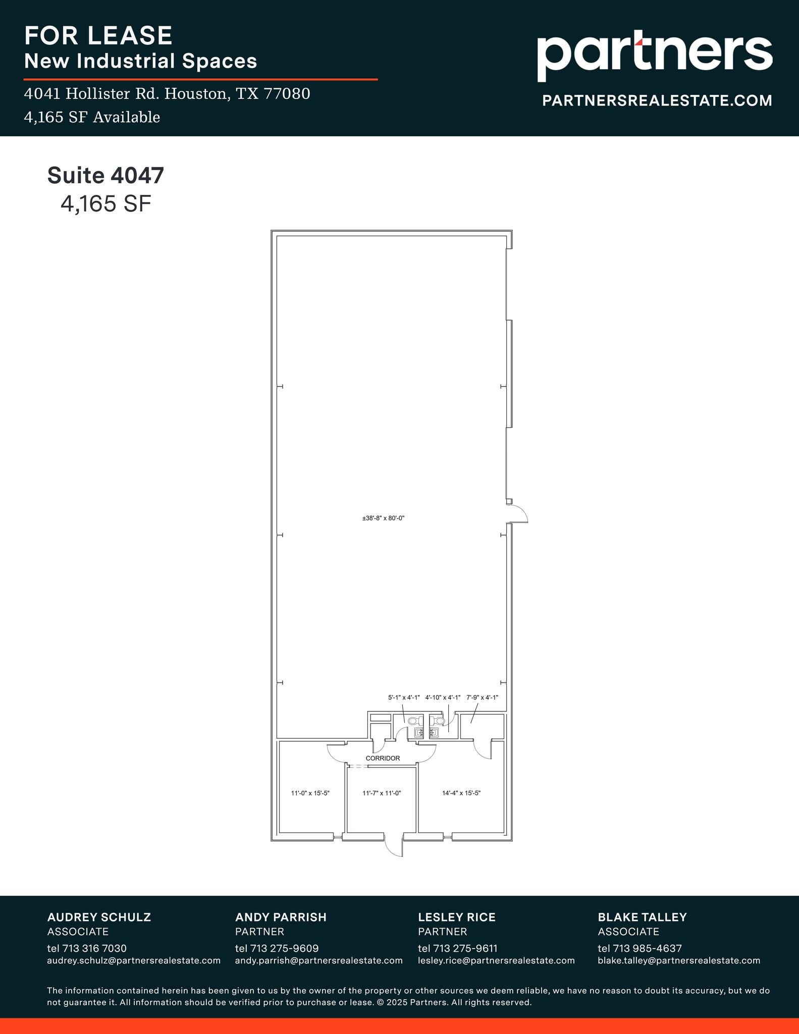 4041-4071 Hollister Rd, Houston, TX à louer Plan de site– Image 1 sur 1