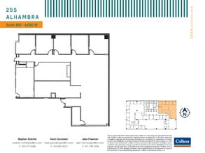 255 Alhambra Cir, Coral Gables, FL à louer Plan d’étage– Image 1 sur 1