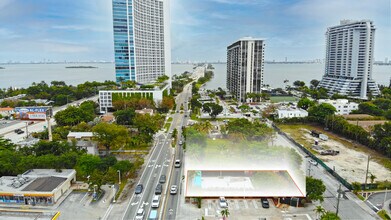 400 NE 36th St, Miami, FL - Vue aérienne vue de carte
