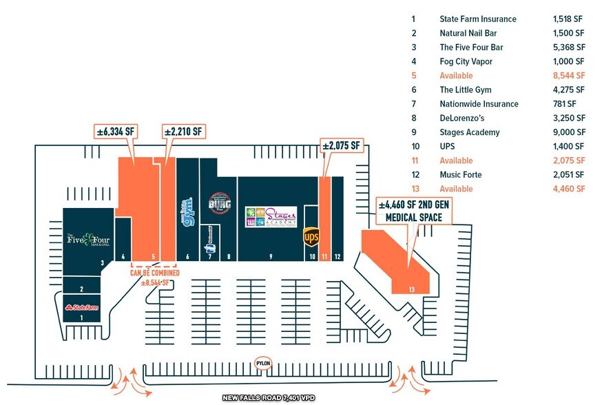 8919 New Falls Rd, Levittown, PA à louer - Plan de site – Image 3 sur 5