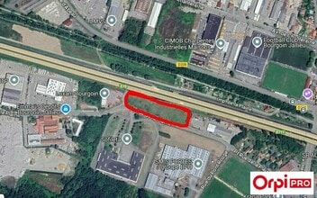 Bourgoin-Jallieu - Vue aérienne vue de carte