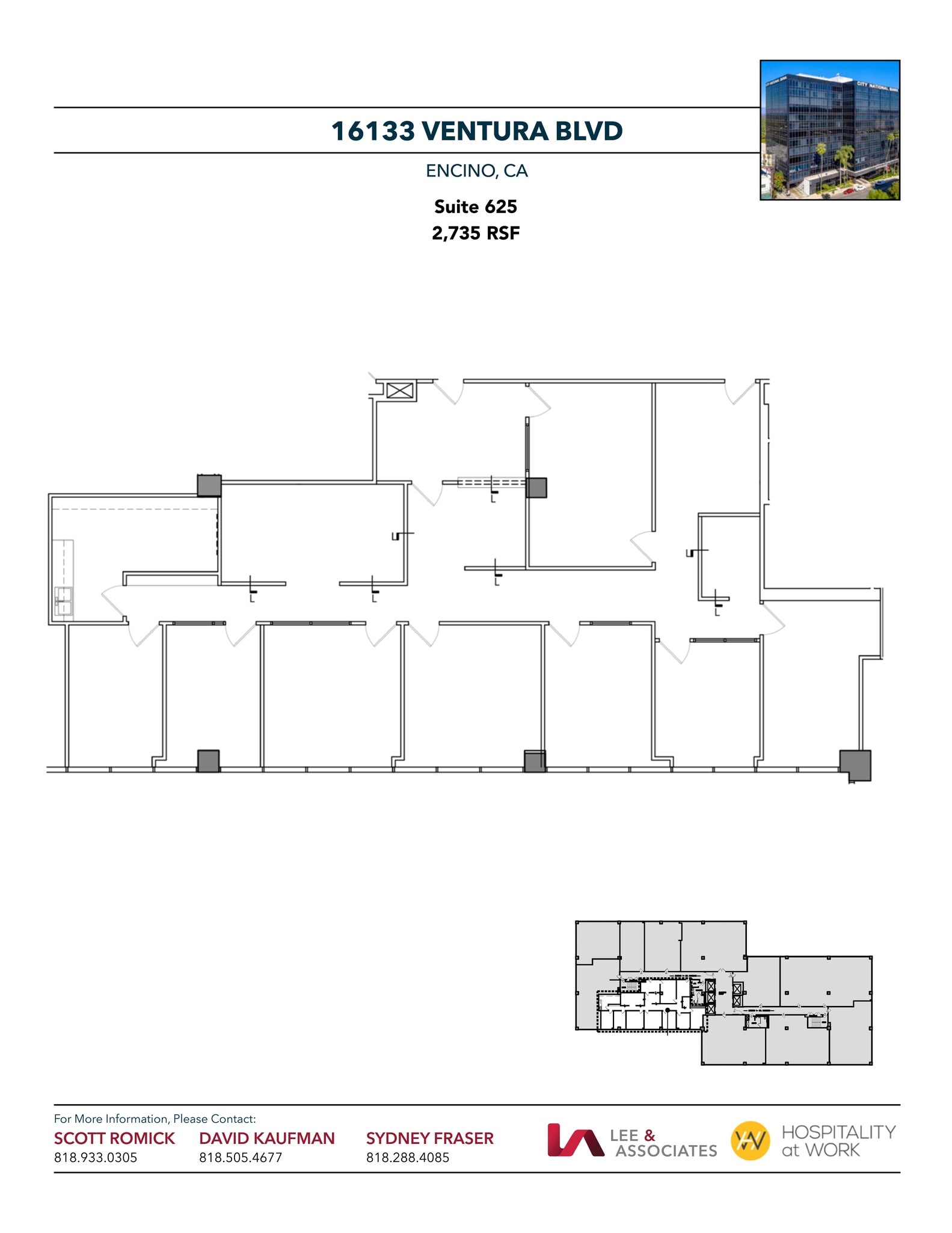 16133 Ventura Blvd, Encino, CA à louer Plan de site– Image 1 sur 1