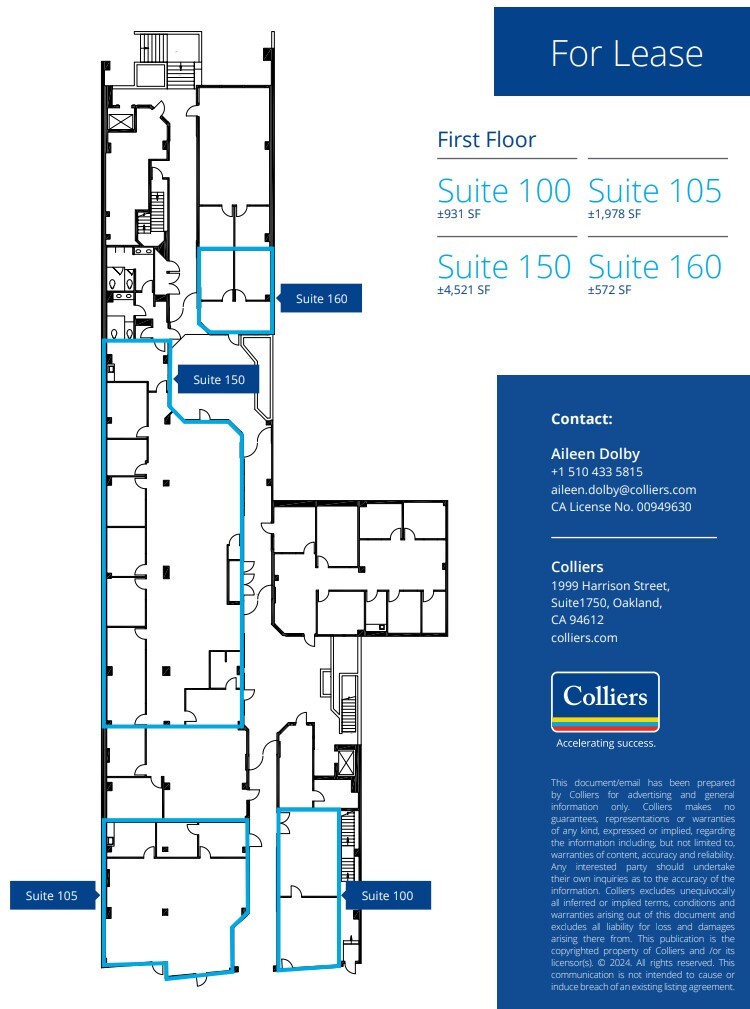 1936 University Ave, Berkeley, CA à louer Plan d’étage– Image 1 sur 1