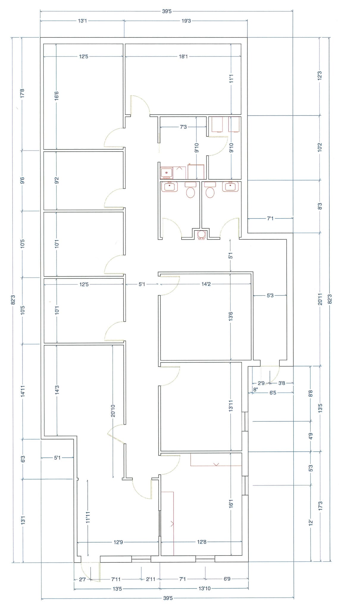 404 Corder Rd, Warner Robins, GA à louer Plan d’étage– Image 1 sur 1