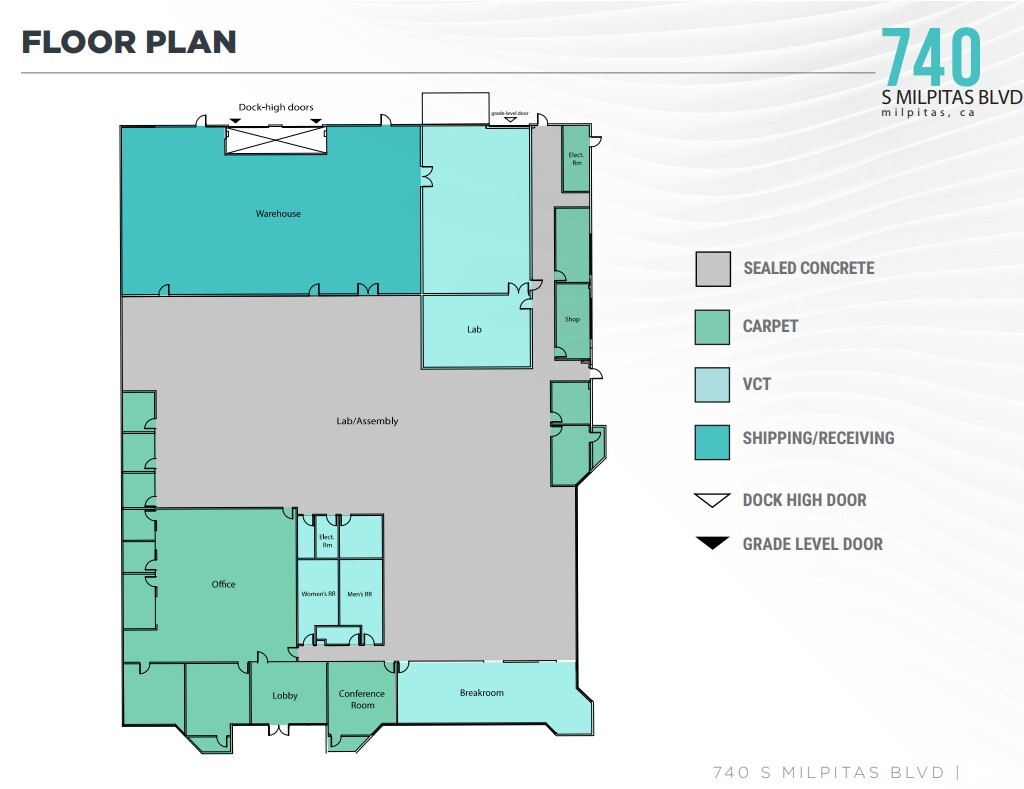 720-740 S Milpitas Blvd, Milpitas, CA à louer Plan d’étage– Image 1 sur 1