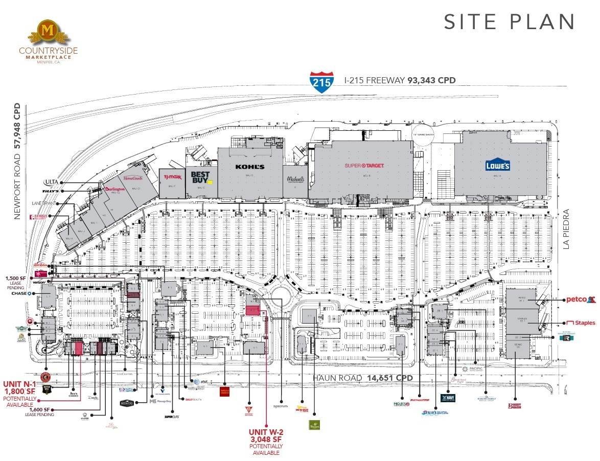 30098-30472 Haun Rd, Menifee, CA à louer Plan de site– Image 1 sur 1