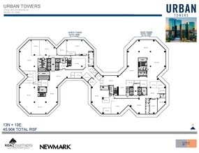 222 W Las Colinas Blvd, Irving, TX à louer Plan d’étage– Image 1 sur 1