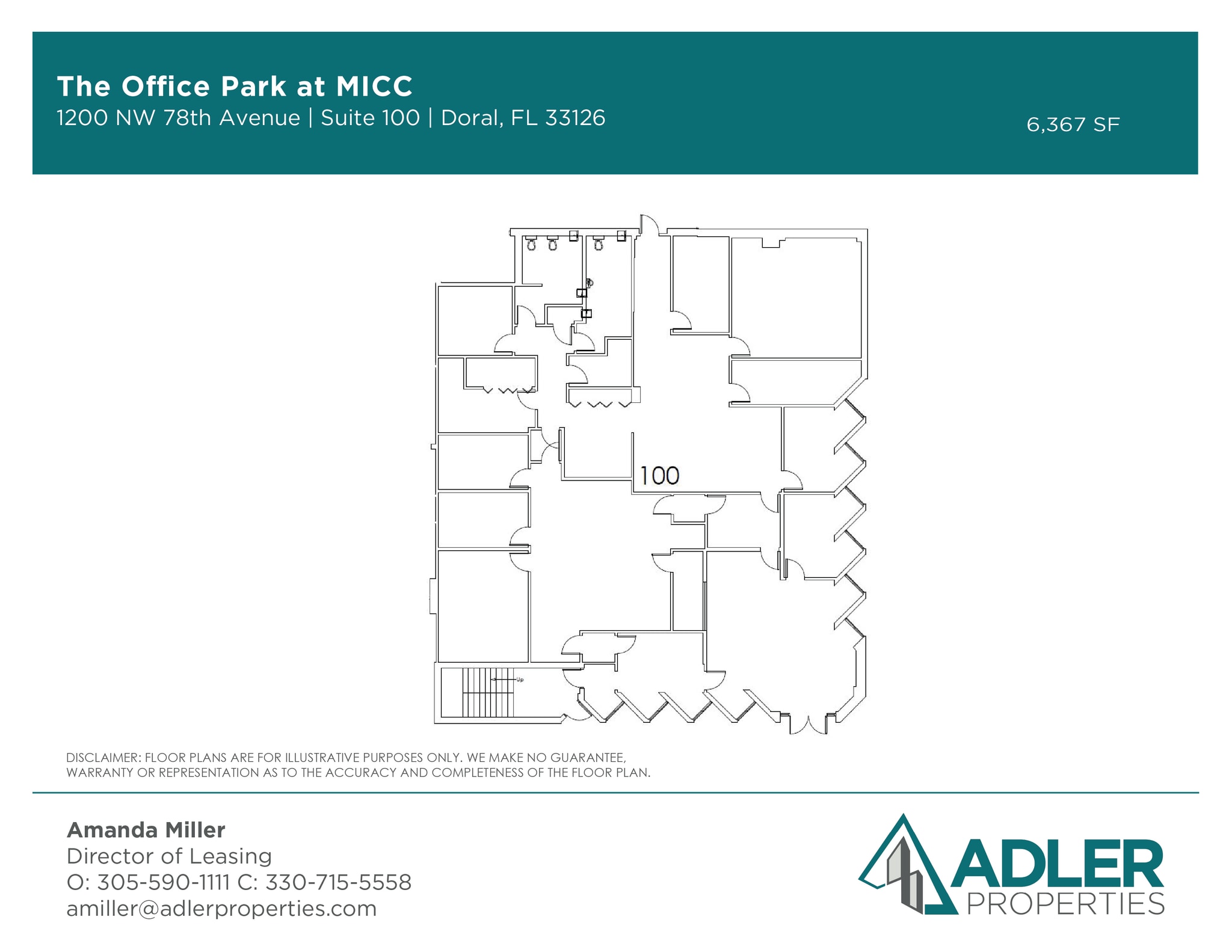 1200 NW 78th Ave, Doral, FL à louer Plan d’étage– Image 1 sur 1