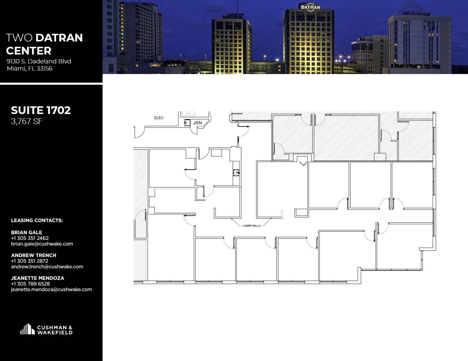 9130 S Dadeland Blvd, Miami, FL à louer Plan d’étage– Image 1 sur 1