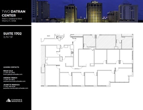 9130 S Dadeland Blvd, Miami, FL à louer Plan d’étage– Image 1 sur 1