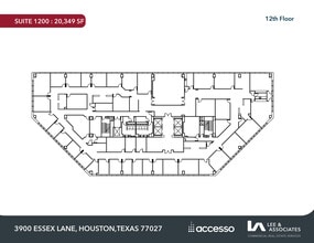 3900 Essex Ln, Houston, TX à louer Plan d’étage– Image 1 sur 1