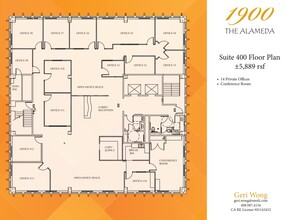 1900 The Alameda, San Jose, CA à louer Plan d’étage– Image 1 sur 1