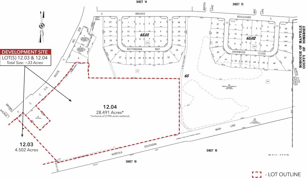 127 US 206 Hwy, Hillsborough, NJ à louer - Plan cadastral – Image 2 sur 4