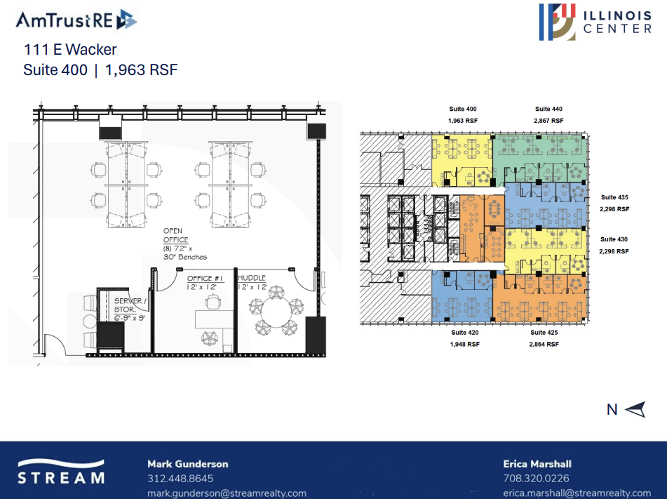 111 E Wacker Dr, Chicago, IL à louer Plan d’étage– Image 1 sur 1