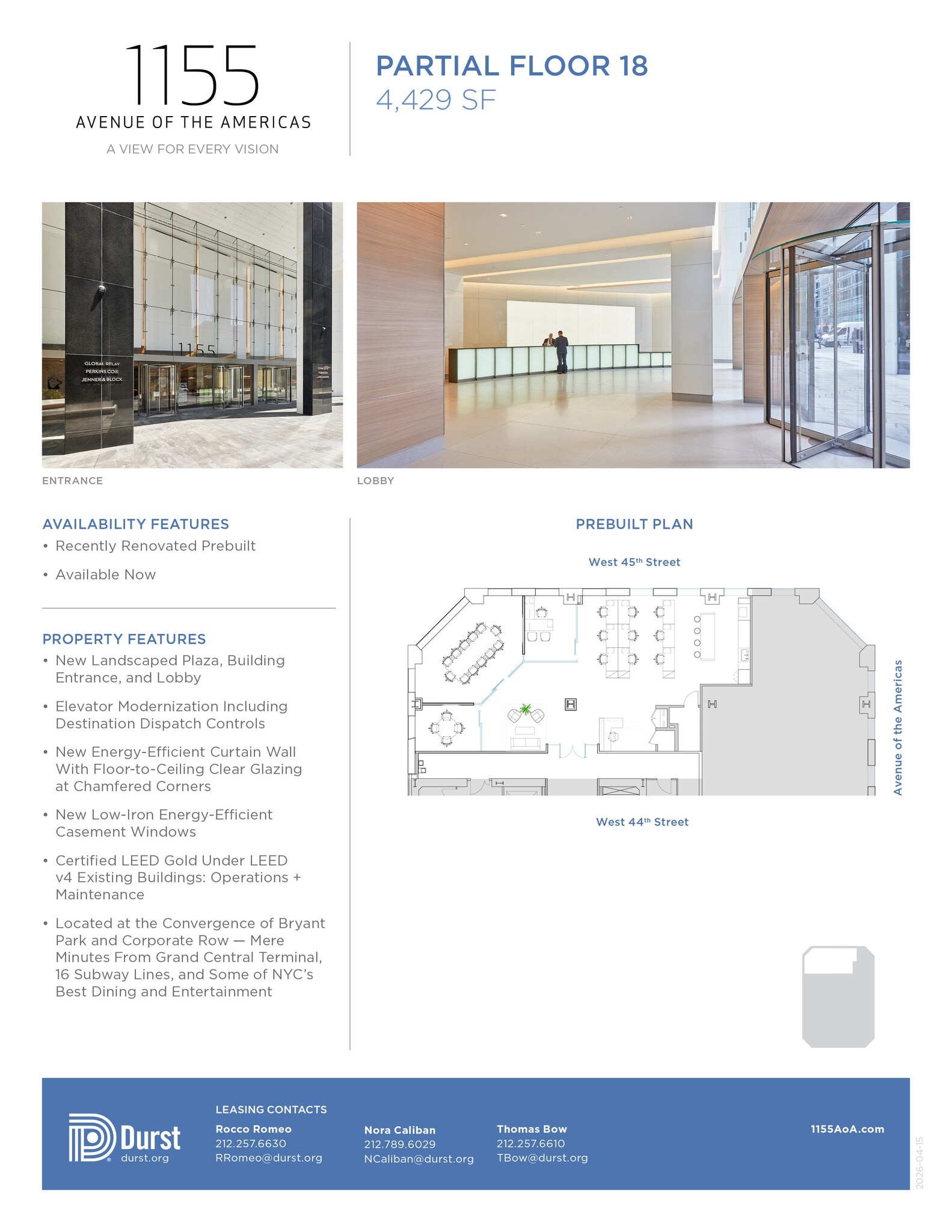 1155 Avenue of the Americas, New York, NY à louer Photo intérieure– Image 1 sur 1