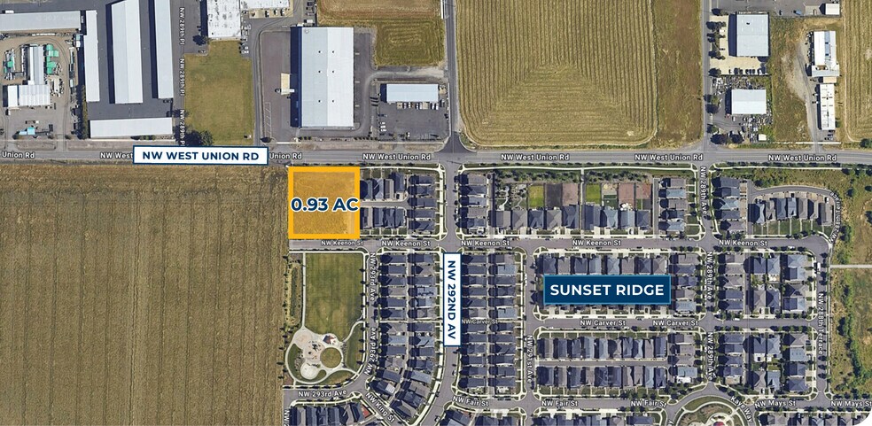 NW West Union, North Plains, OR à vendre - Aérien – Image 1 sur 3