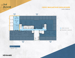 18952 MacArthur Blvd, Irvine, CA à louer Plan d’étage– Image 1 sur 1