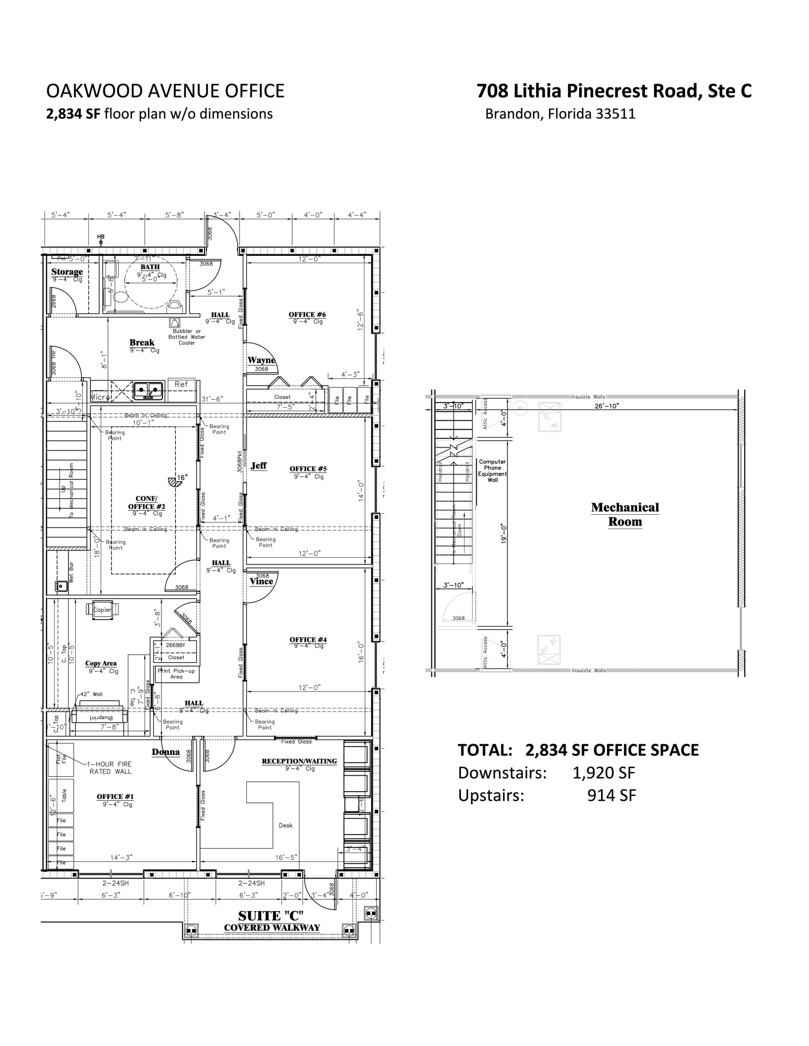 708 Lithia Pinecrest Rd Rd, Brandon, FL à louer Plan de site– Image 1 sur 1