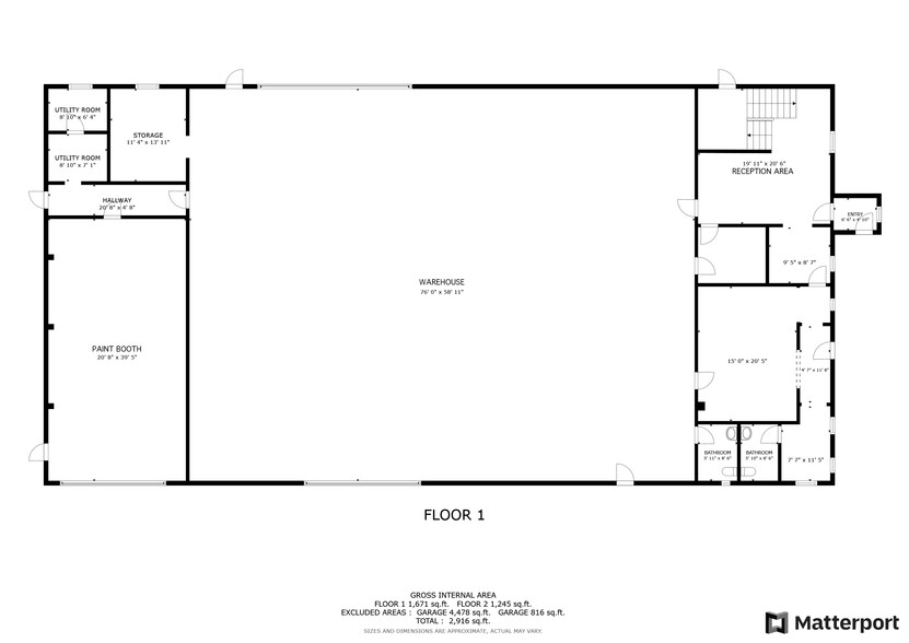 270 Waterloo Av, Penticton, BC à louer - Plan d’étage – Image 2 sur 3